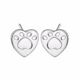 Paw Print Stud Earrings Cat Design Accessories Pet Clever 8 