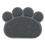 Paw Shape Floor Mat Home Decor Cats Pet Clever Gray 