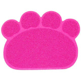 Paw Shape Litter Mat Keeping Your Floor Clean Cat Litter Boxes & Litter Trays Pet Clever Pink 