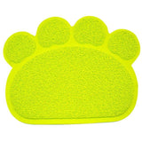 Paw Shape Litter Mat Keeping Your Floor Clean Cat Litter Boxes & Litter Trays Pet Clever Light Green 