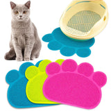 Paw Shape Litter Mat Keeping Your Floor Clean Cat Litter Boxes & Litter Trays Pet Clever 