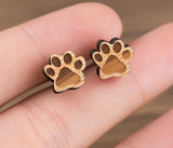 Paw Stud Earrings Cat Design Accessories Pet Clever 
