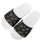 Pawsitively Comfy Slip-Ons: Colorful Dog Paw Print Flats Pet Clever Style 4 36 