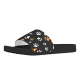 Pawsitively Comfy Slip-Ons: Colorful Dog Paw Print Flats Pet Clever 