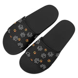 Pawsitively Comfy Slip-Ons: Colorful Dog Paw Print Flats Pet Clever Style 3 36 
