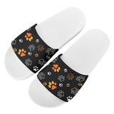 Pawsitively Comfy Slip-Ons: Colorful Dog Paw Print Flats Pet Clever Style 5 36 