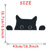 Peeping Wall Cat Stickers Cat Design Accessories Pet Clever 