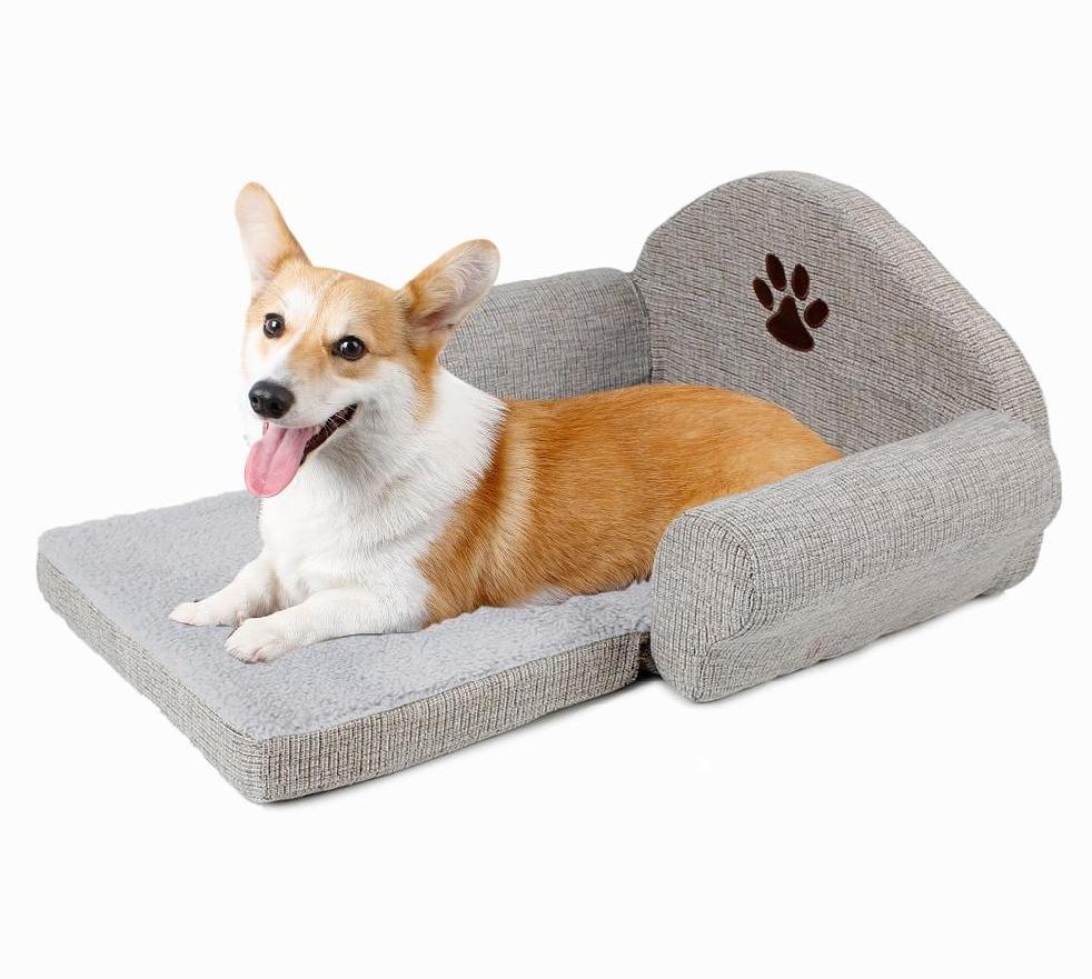 Pet Bed with Cute Paw Design Dog Beds & Blankets Pet Clever 