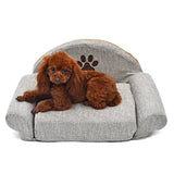 Pet Bed with Cute Paw Design Dog Beds & Blankets Pet Clever 