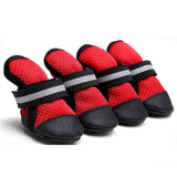 Pet Breathable Soft Bottom Anti-slide Shoes Dog Clothing Pet Clever Red S 