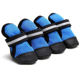 Pet Breathable Soft Bottom Anti-slide Shoes Dog Clothing Pet Clever Blue S 