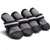 Pet Breathable Soft Bottom Anti-slide Shoes Dog Clothing Pet Clever Black S 