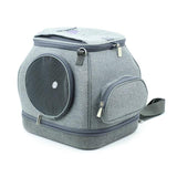 Pet Carrying Portable Backpack Dog Carrier & Travel Pet Clever Gray 