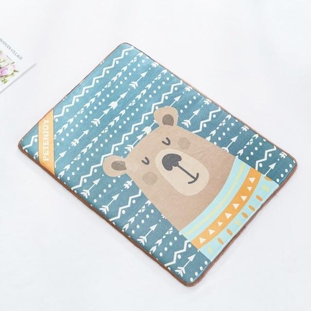 Pet Cooling Mat Dog Beds & Blankets Pet Clever Cartoon Bear XS 