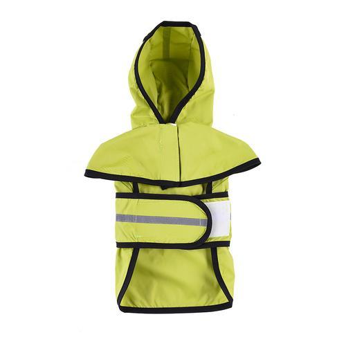 Pet Durable Reflective Raincoat Clothes Pet Clever Green S 
