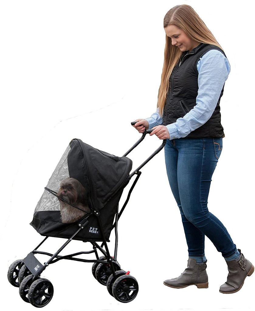 Pet Gear Travel Lite Plus Stroller Compact, Easy Fold Cat Carriers Pet Clever 