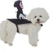 Pet Ghost Saddle Costume Adjustable Halloween Grim Reaper Rider Dog Clothing Pet Clever 