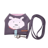 Pet Harness Leash Chest Strap Dog Leads & Collars Pet Clever Grey S 