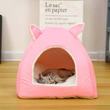 Pet House with Removable Mattress Dog Beds & Blankets Pet Clever pink 