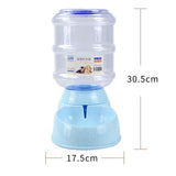 Pet Large Automatic Food & Water Dispenser Cat Bowls & Fountains Pet Clever Blue Water 