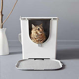 Pet litter box with foldable lid Cat Litter Boxes & Litter Trays Pet Clever 