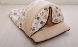 Pet Nest with Curtain Dog Beds & Blankets Pet Clever Beige M 