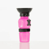 Pet Portable Travel Drinking Water Bottle Dog Bowls Pet Clever Pink 
