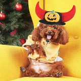 Pet Pumpkin Horn Hat Halloween Party Pet Pumpkin Headdress Funny Dog Clothing Pet Clever 
