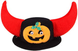 Pet Pumpkin Horn Hat Halloween Party Pet Pumpkin Headdress Funny Dog Clothing Pet Clever 