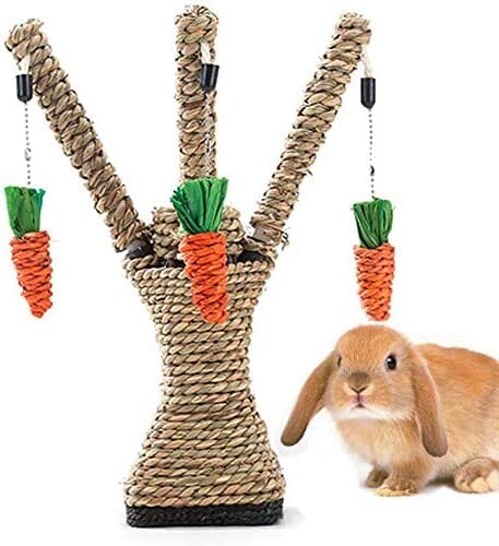 Pet Rabbit Toy Tree Bunny Fun Chew Toy Hamster Pet Clever 