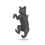 Pet Shape Tea Infuser Cat Design Accessories Pet Clever Cat Black 