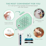 Pet Shower Sprayer and Scrubber in-one Pet Cleaning and Care Cat Care & Grooming Pet Clever 