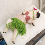 Pet Summer Bikini Hula Skirt Costume Cat Clothing Pet Clever 