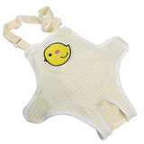 Pet Washable Underwear Cat Clothing Pet Clever Yellow chick S 