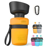 Pet Water Bottle for Dogs, Lightweight & Convenient for Travel Dog Bowls & Feeders Pet Clever Orange 