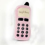 Phone Shaped Play Squeaky Plush Toys Pet Clever Pink 