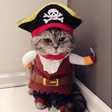 Pirate Suit Cat Costume Suit Dressing Up Party Clothes Cat Clothing Pet Clever 