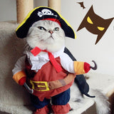 Pirate Suit Cat Costume Suit Dressing Up Party Clothes Cat Clothing Pet Clever 
