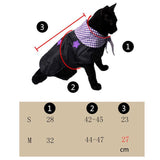 Plaid Star Pet Cloak Cat Clothing Pet Clever 