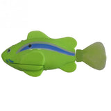 Plastic Decorative Robot Fish Toy Activated with Battery Cat Toys Pet Clever 