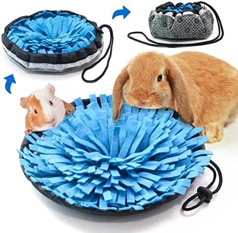 Polar Fleece Snuffle Pad Bed Nosework Feeding Mat for Bunny Hamster Pet Clever 