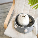 Pom Poms Pet Basket Dog Beds & Blankets Pet Clever 