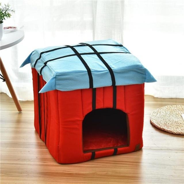 Portable Closed Pet Villa Dog Beds & Blankets Pet Clever M 