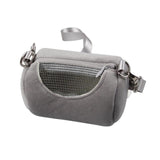 Portable Hamsters Carrier Bag Hamster Pet Clever Gray 