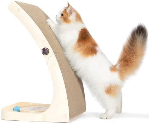 Premium Cat Scratch Pad wtih Solid Frosted Frame and Turntable Toy Cat Pet Clever 