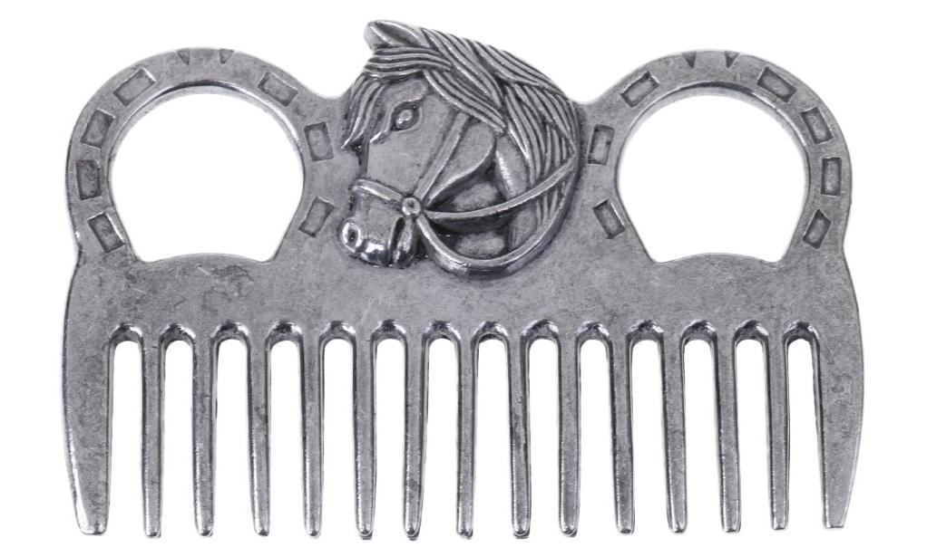 Professional Stainless Steel Polished Horse Grooming Comb Horse Brushes Pet Clever 