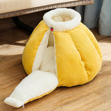 Pumpkin Pet Sleeping Cave Bed Dog Beds & Blankets Pet Clever 