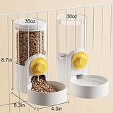 Rabbit Food and Water Bowls for Cage Hamster Pet Clever 
