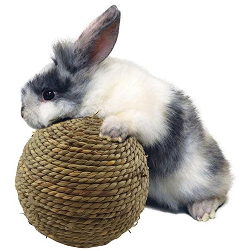 Rabbit Grass Ball for Dental Cleaning Rabbits Pet Clever 
