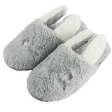 Rabbit Plush Indoor House Shoes Pet Clever Gray 5-6.5 